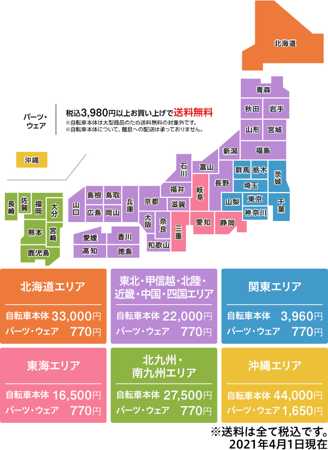 ご注文 お支払い お届けについて ご利用案内 イオンバイクモール